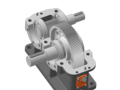 3D model of a single-stage gearbox