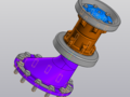 Roller supporting - 3D assembly