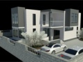 Private two-storey house with loggia in revit