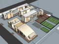 Private British school in sketchup