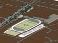 Soccer Field with Landscape Elements in Revit