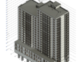 Конструктивная модель многоэтажного жилого комплекса