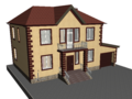 Architectural design of a low-rise residential building using the Archicad graphic editor