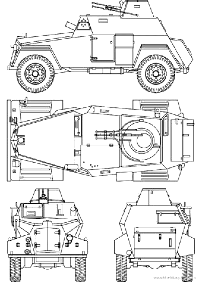 Humber Mk.III tank - drawings, dimensions, pictures | Download drawings ...